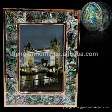 2014 Abalone shell picture frame luxury hotel guestroom plastic picture frame